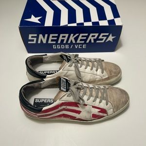 White Red Flag Golden Goose